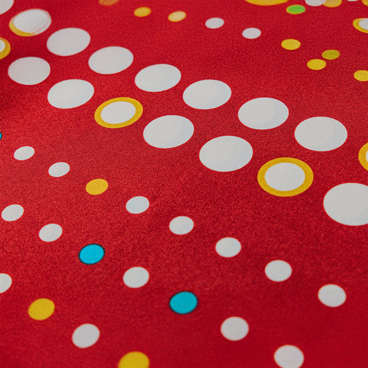 68cm Polyester Furoshiki | Mizutamashima (red)