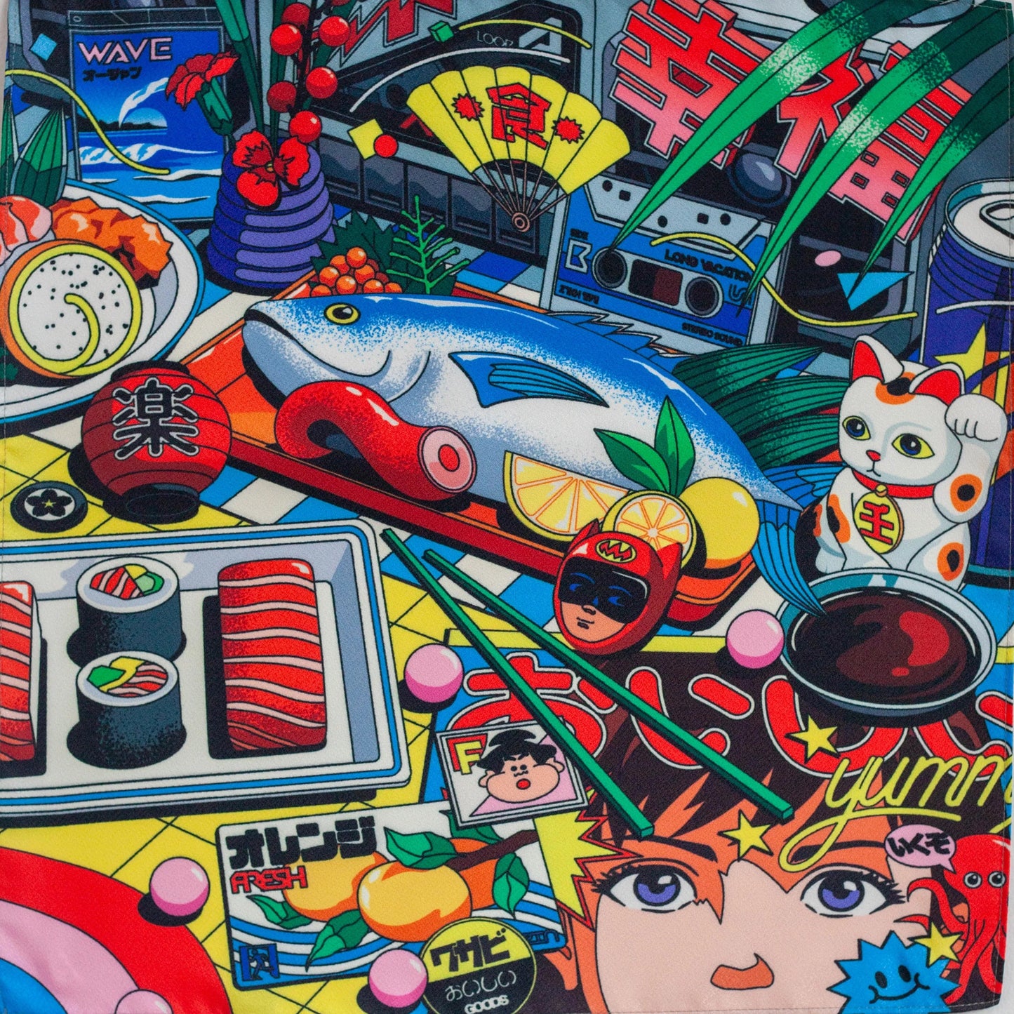 Original City Pop Furoshiki