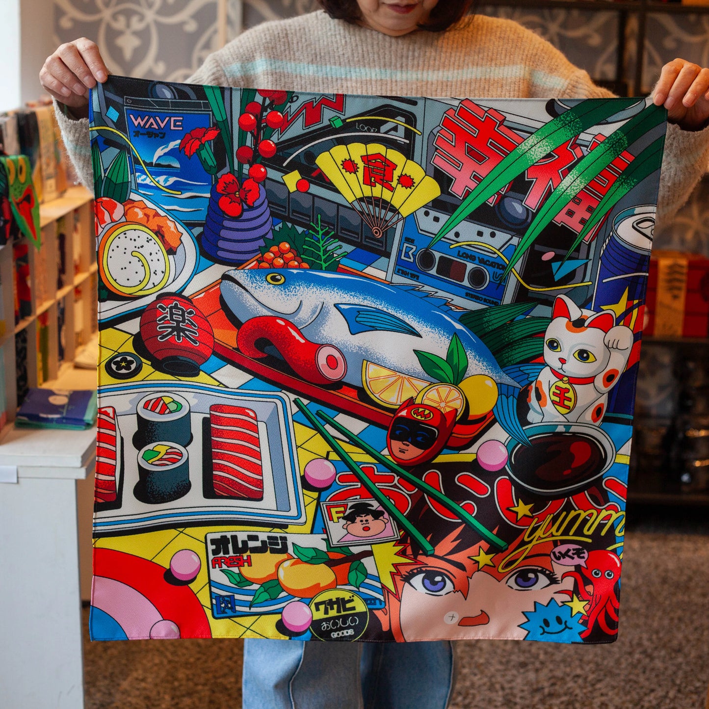Original City Pop Furoshiki