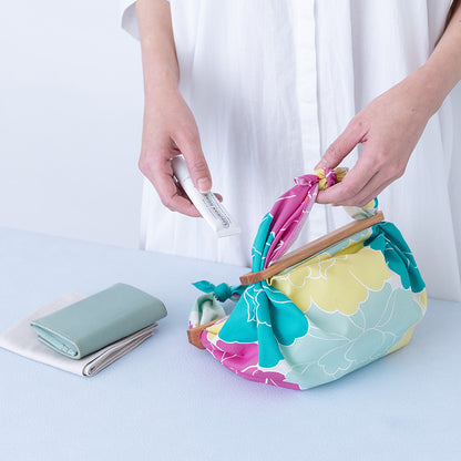 50cm Hime Musubi Furoshiki | Botan (turquoise)