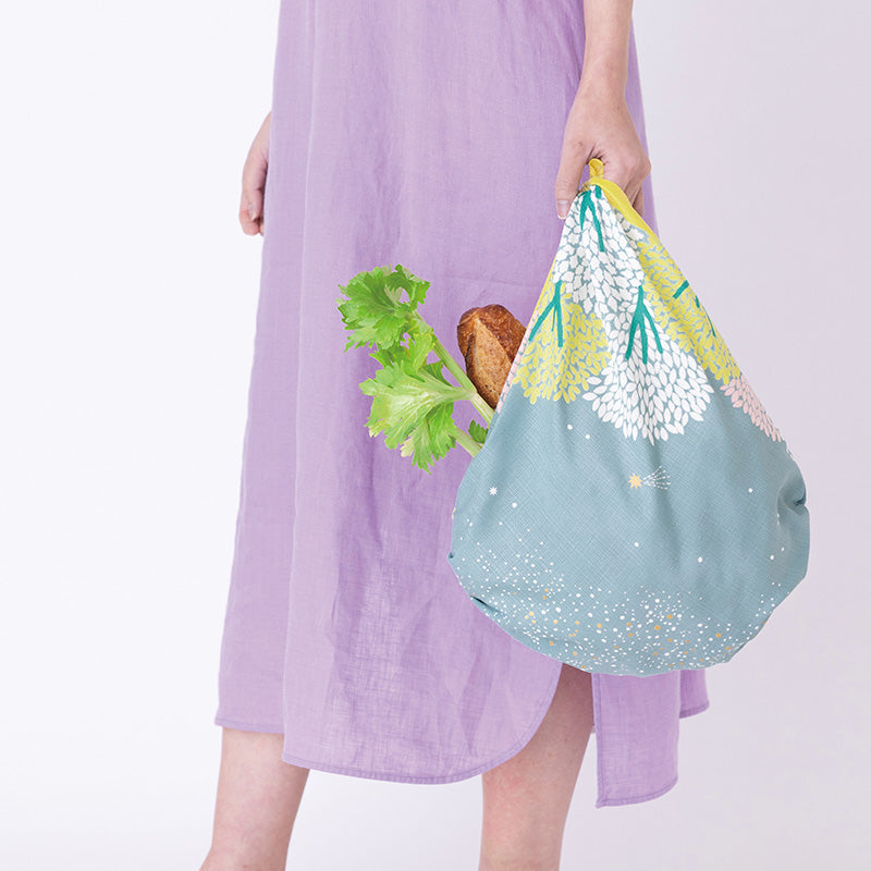 70cm Hime Musubi Furoshiki | Star Forest (yellow)