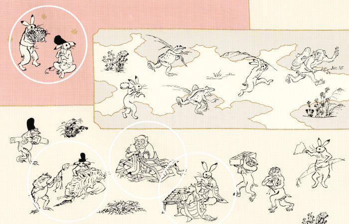 50cm Chojyugiga Furoshiki