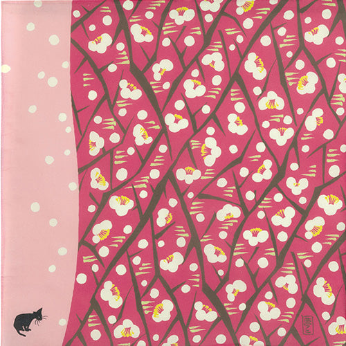 48cm Yumeji Takehisa Furoshiki | Ume to Neko