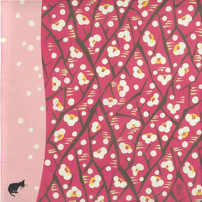 48cm Yumeji Takehisa Furoshiki | Ume to Neko