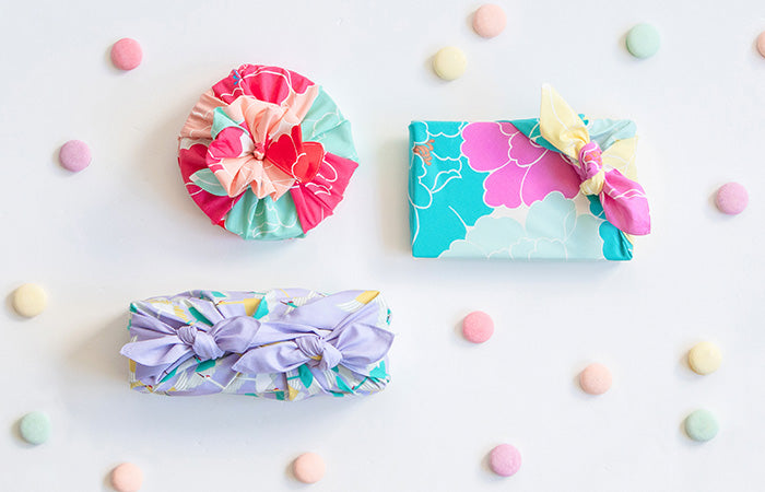 50cm Hime Musubi Furoshiki | Tsuru (lavender)