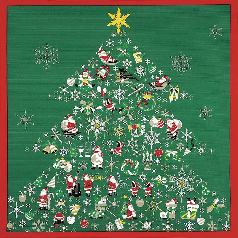 50cm Irodori Jiki Furoshiki | Christmas