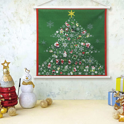 50cm Irodori Jiki Furoshiki | Christmas