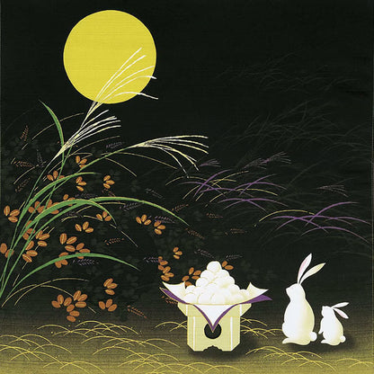 50cm Irodori Jiki Furoshiki | O Tsukimi