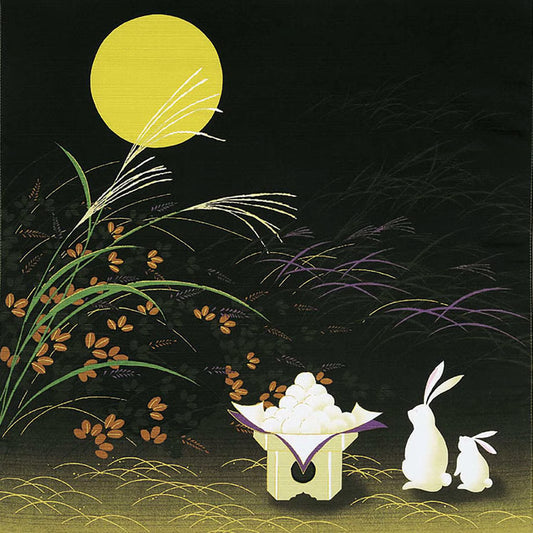 50cm Irodori Jiki Furoshiki | O Tsukimi