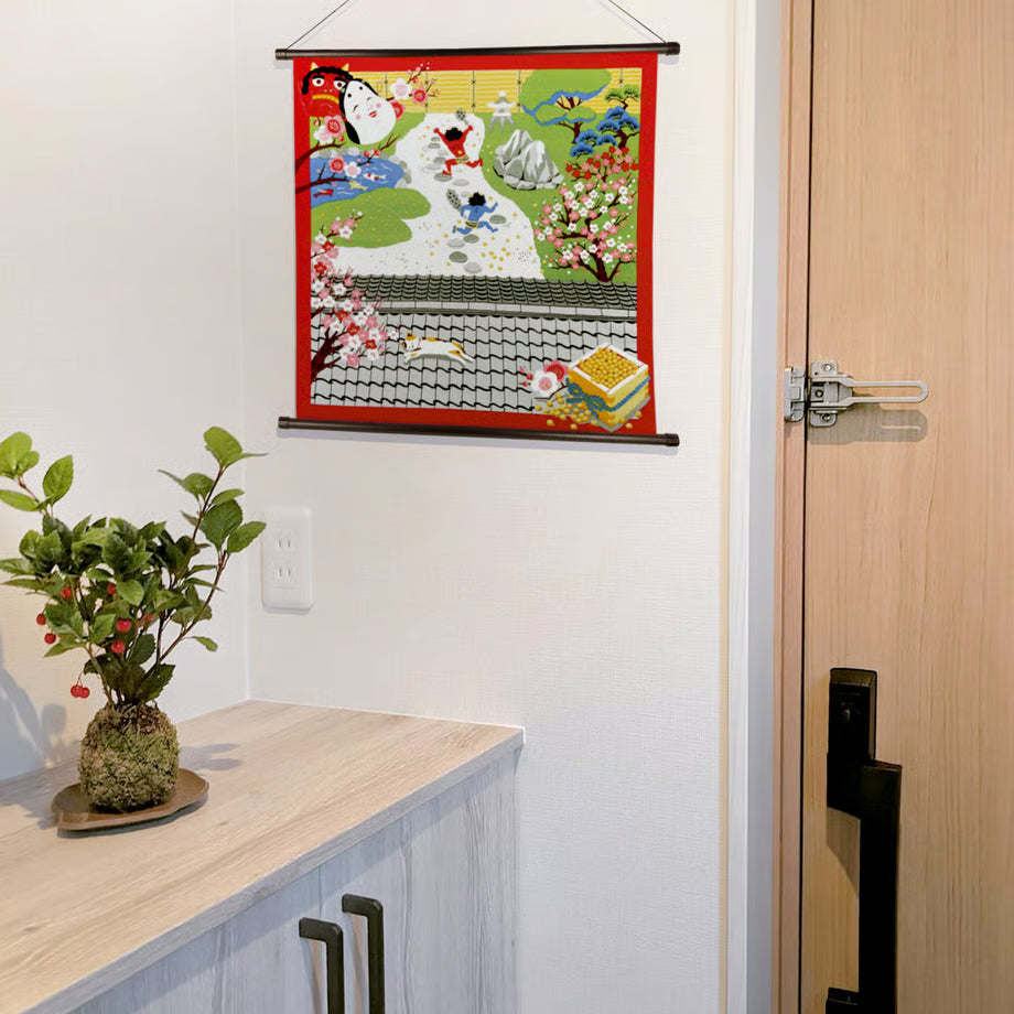50cm Furoshiki | Mikeneko Setsubun