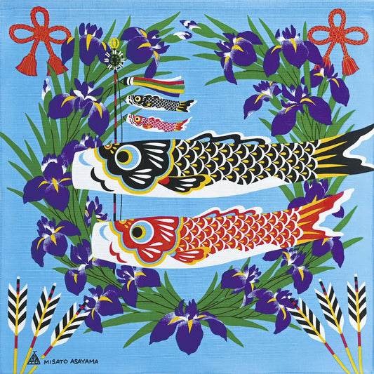 50cm Misato Asayama Furoshiki | Koi Nobori