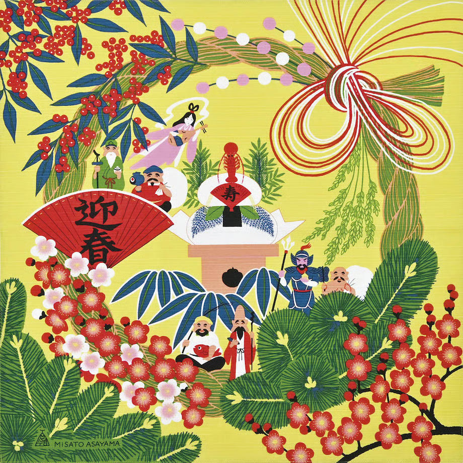 50cm Misato Asayama Furoshiki | O Shogatsu