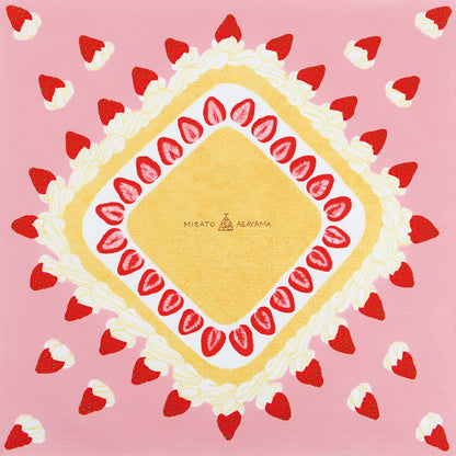 50cm Misato Asayama Furoshiki | Strawberry Shortcake