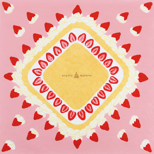 50cm Misato Asayama Furoshiki | Strawberry Shortcake