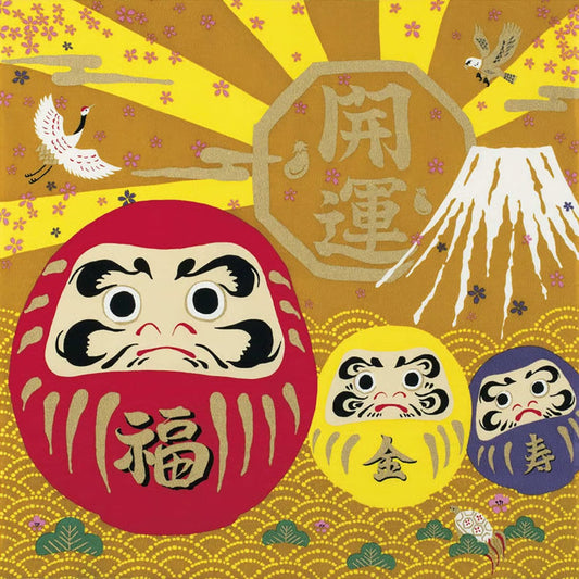 68cm Lucky Furoshiki | Daruma