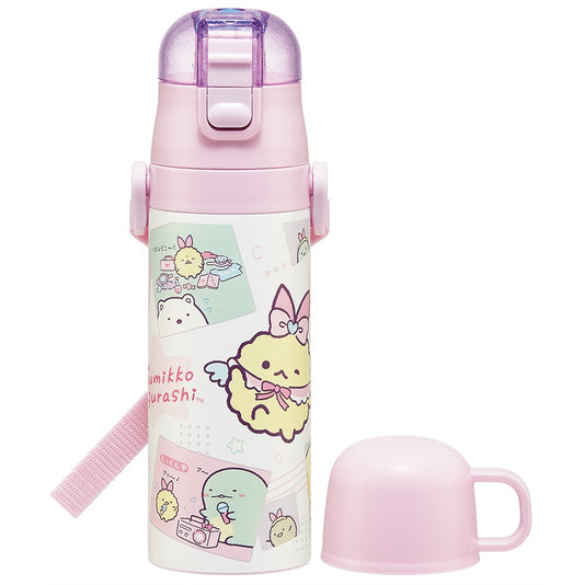 Sumikko Gurashi Stainless Steel Water Bottle | Angel Ebiten (with cup)