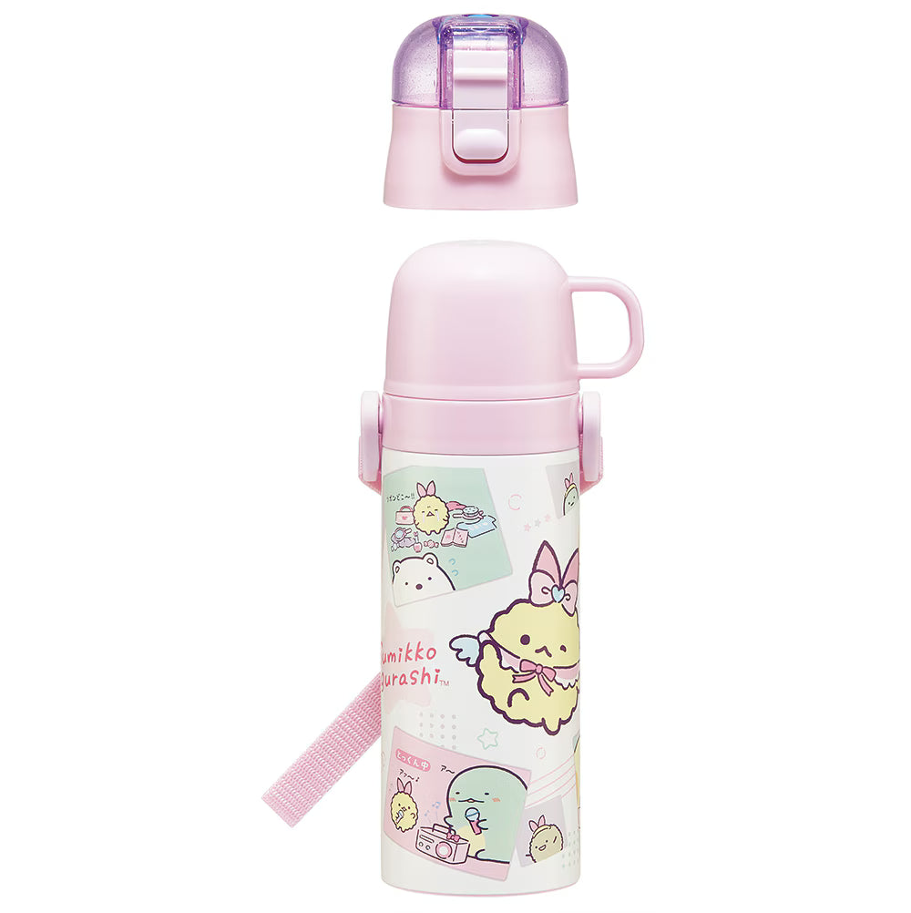 Sumikko Gurashi Stainless Steel Water Bottle | Angel Ebiten (with cup)