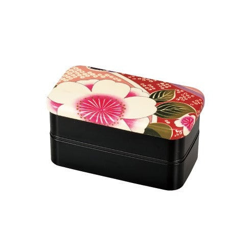 Kimono Rectangular Bento | Sakura Pink, 2 tiers, 700mL