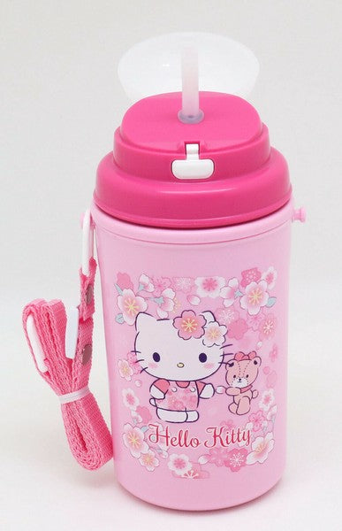 Hello Kitty Thermal Water Bottle | Sakura, 450ml (with straw)