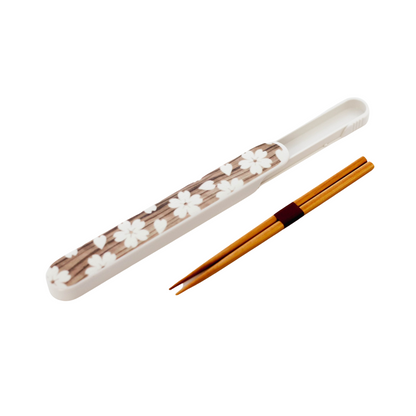 Sakura Mokume Chopsticks Set | White