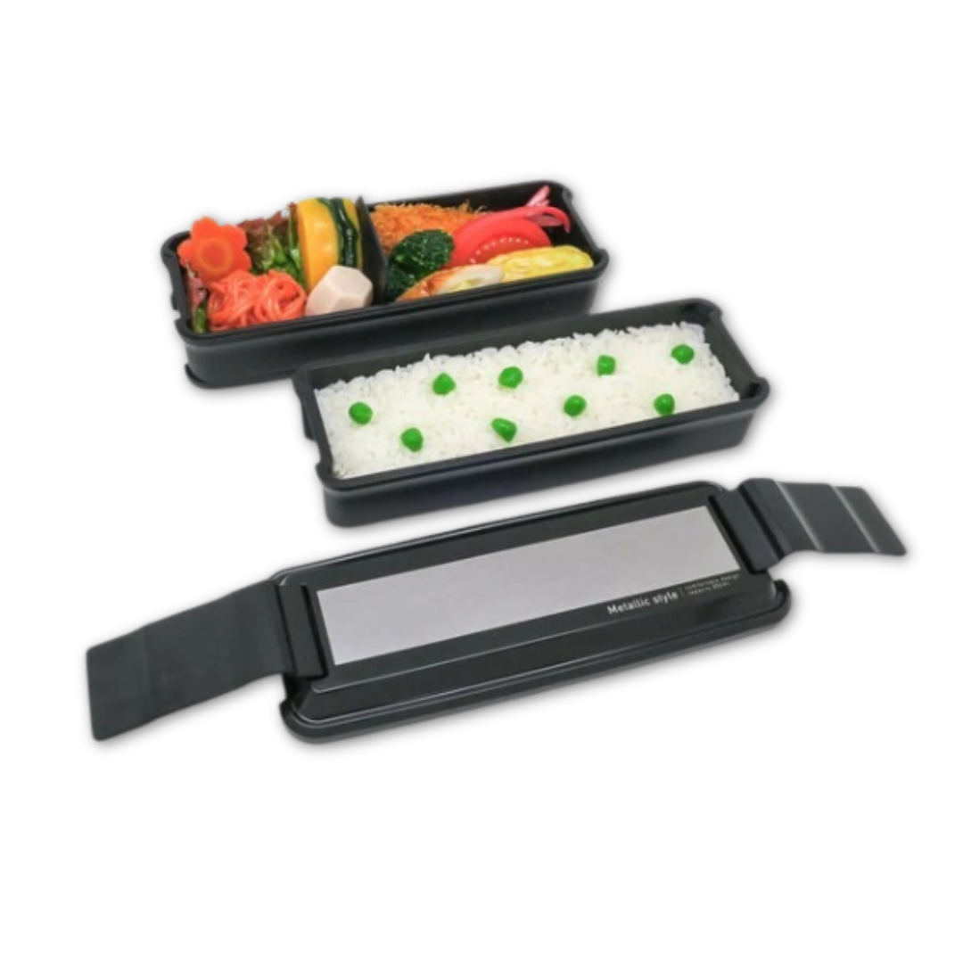 Shikiri Bento | Metallic Style, Two Tiers, 850ml