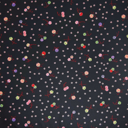 70cm Furoshiki | Suzu To Sakura (black)