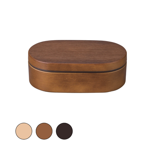Woody+ Bento | Mokume, Oval, 600 ml