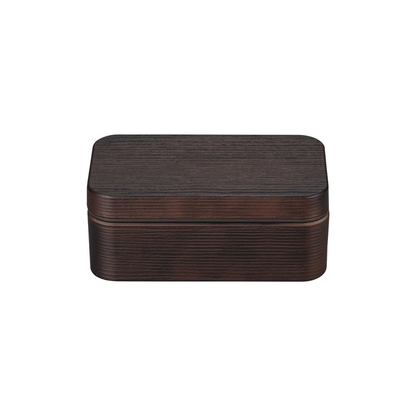 Woody+ Bento | Mokume, Rectangle, 600 ml