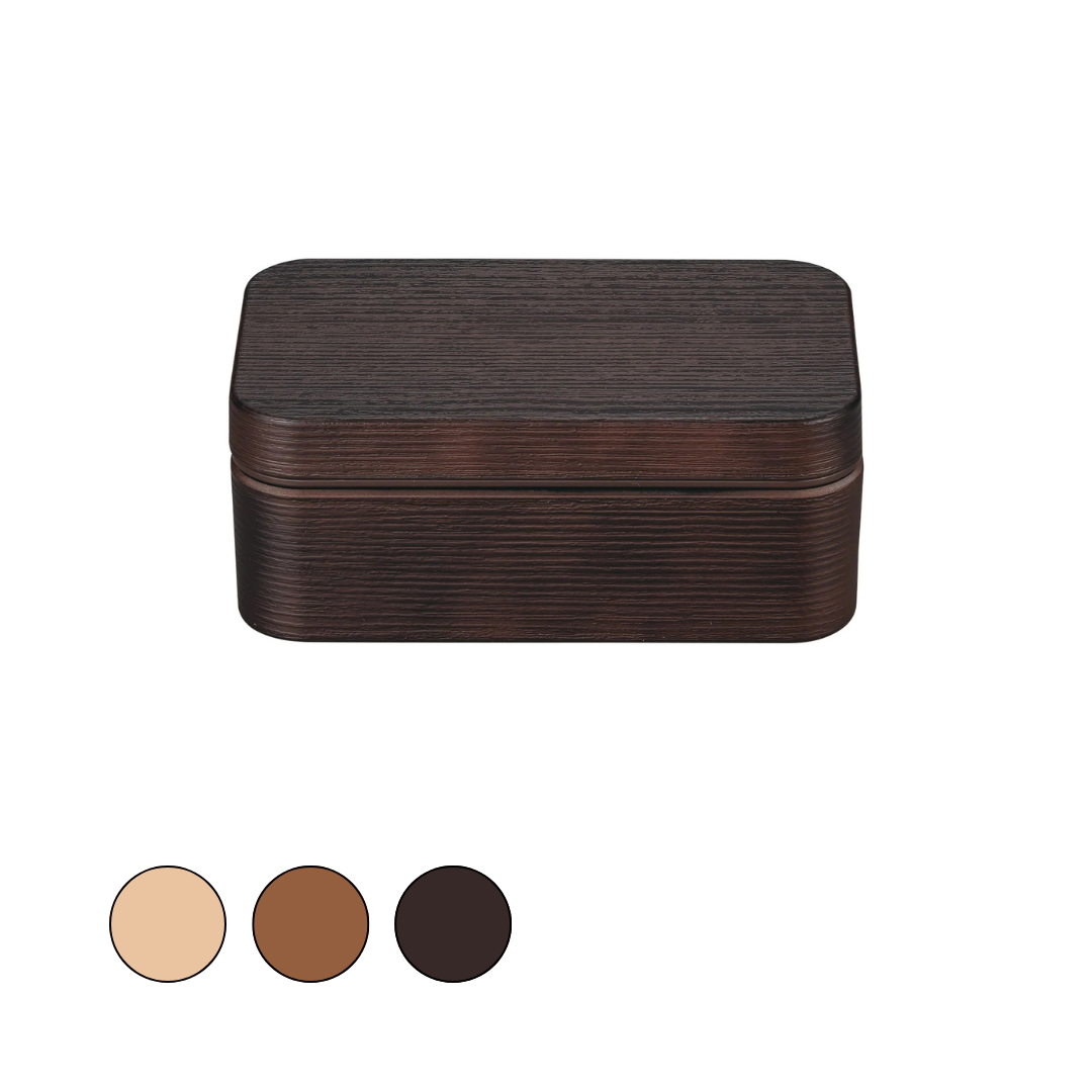 Woody+ Bento | Mokume, Rectangle, 800 ml