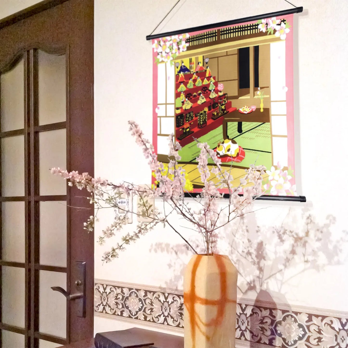 50cm Furoshiki | Mikeneko Hina Matsuri