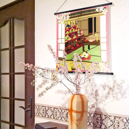 50cm Furoshiki | Mikeneko Hina Matsuri