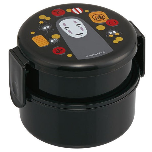 (RESTOCKING) No-Face Round Two Tier Lunch Bowl (500mL)