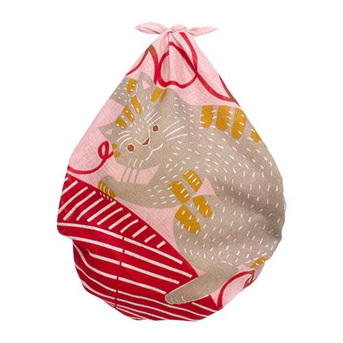 50cm Kata Kata Musubi Furoshiki | Neko to Keito (Pink)