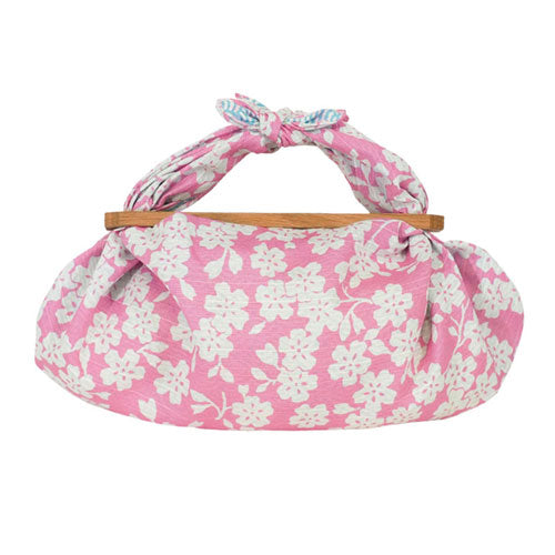 48cm Double Sided Furoshiki | Sakura Nami Pink & Blue