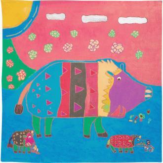 50cm Art Brut Furoshiki | Boar Family