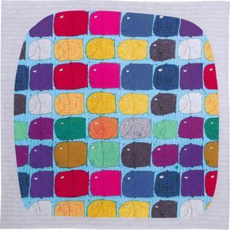 50cm Art Brut | Colorful fish Multi