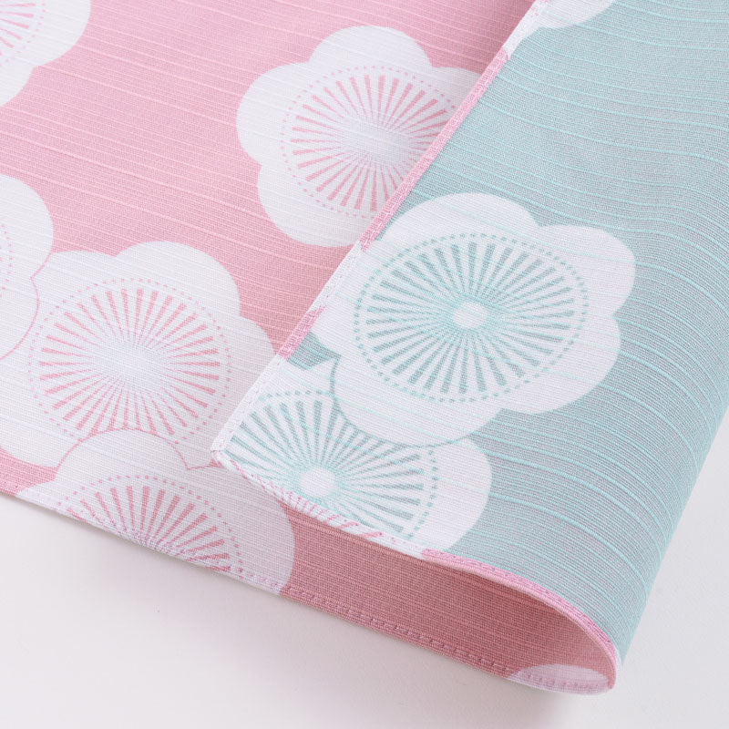 104cm Isa Monyo Reversible Furoshiki | Ume Baby Pink & Blue