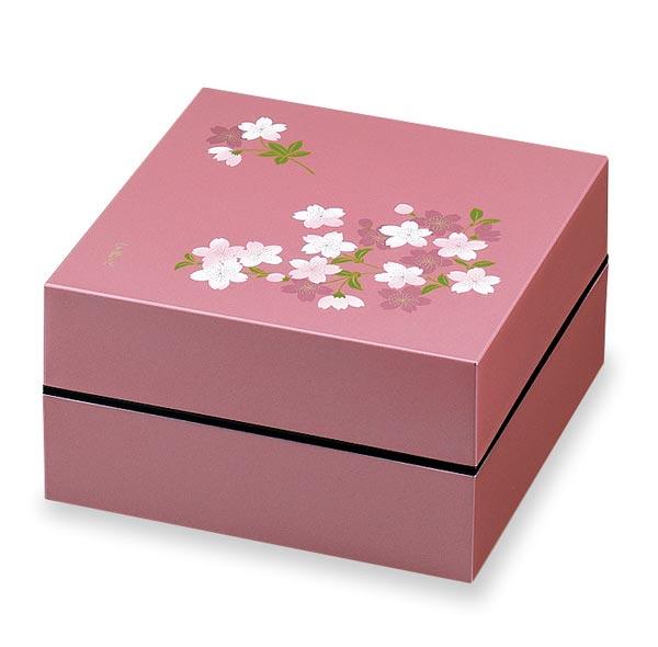 2 Tier Cherry Blossom Square Lunch Bento | Pink