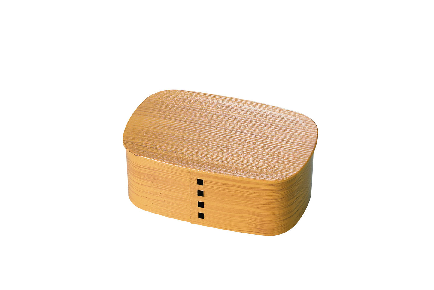 Nuri Wappa Wood Tone One Tier Bento Box | Light Brown