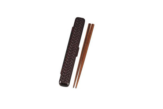 Ajiro Chopsticks Set | Dark brown, 18cm