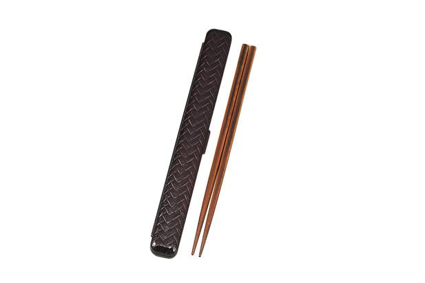 Ajiro Chopsticks Set | Dark brown, 22.5cm