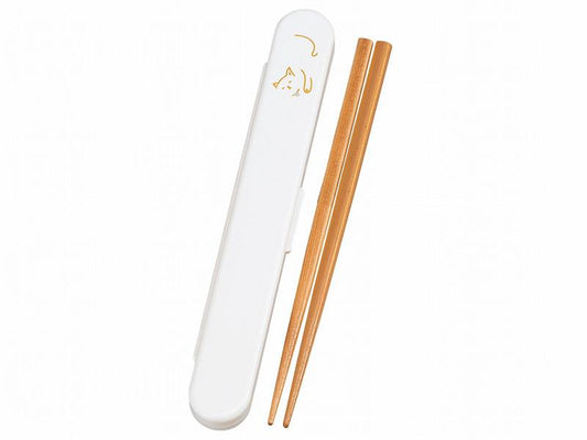 Mame Neko Chopsticks Set | White