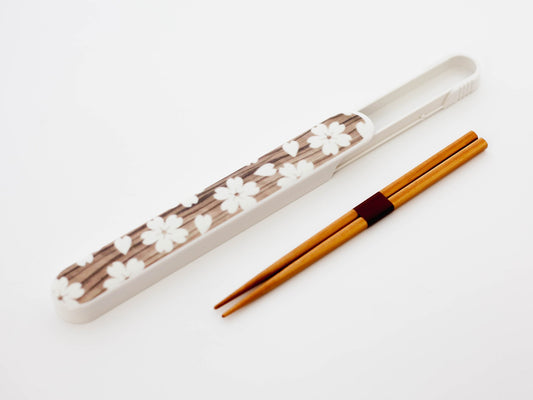 Sakura Mokume Chopsticks Set | White