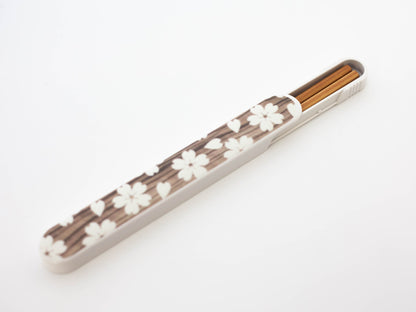 Sakura Mokume Chopsticks Set | White