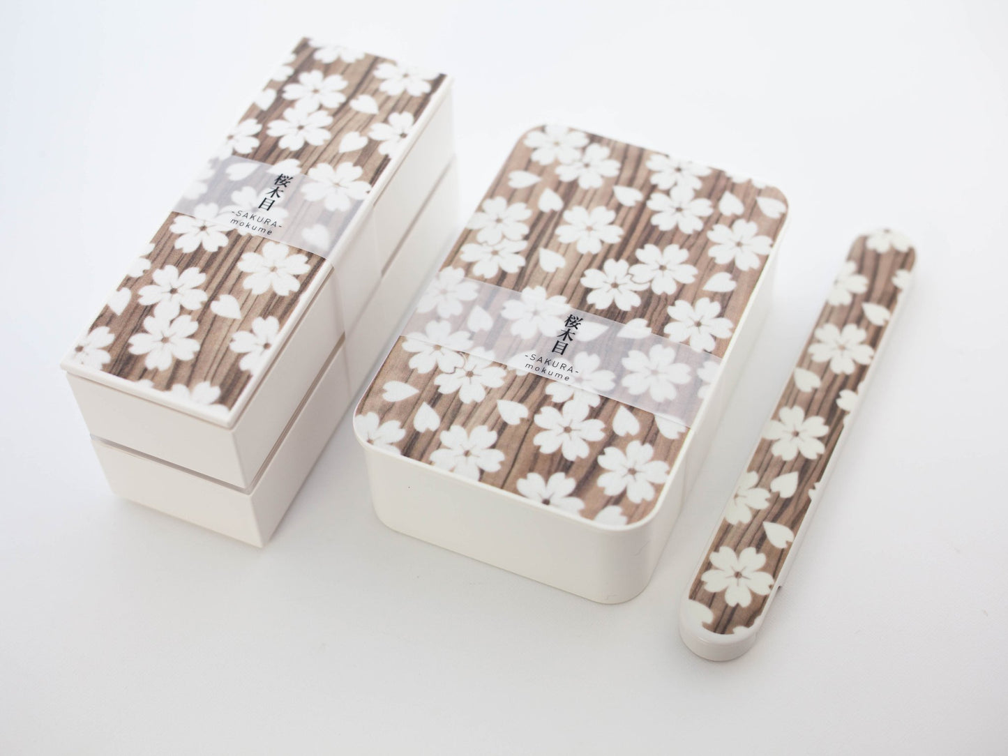 Sakura Mokume Chopsticks Set | White