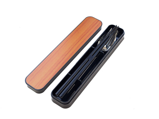 Woodgrain Cutlery Set | Cherry