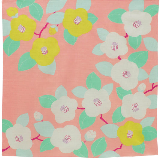Hime Musubi Furoshiki 70cm | Tsubaki (Salmon Pink)