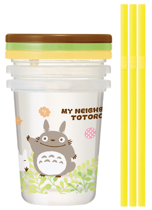 Totoro Straw Tumbler | 3-piece Set