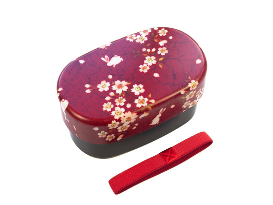 Sakura Usagi Bento | Red, 570mL
