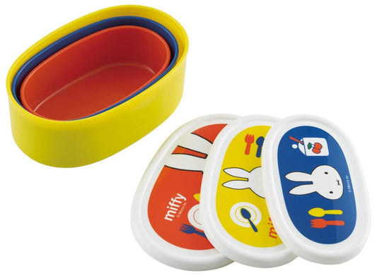 Miffy Oval Food Container 3P set